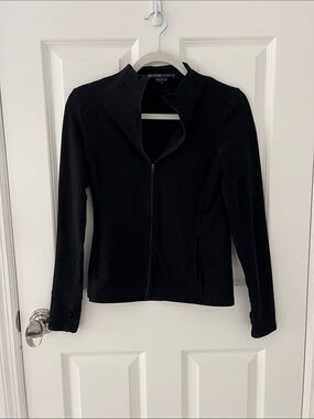 Beyond Yoga Black Zip-Up Bomber Jacket